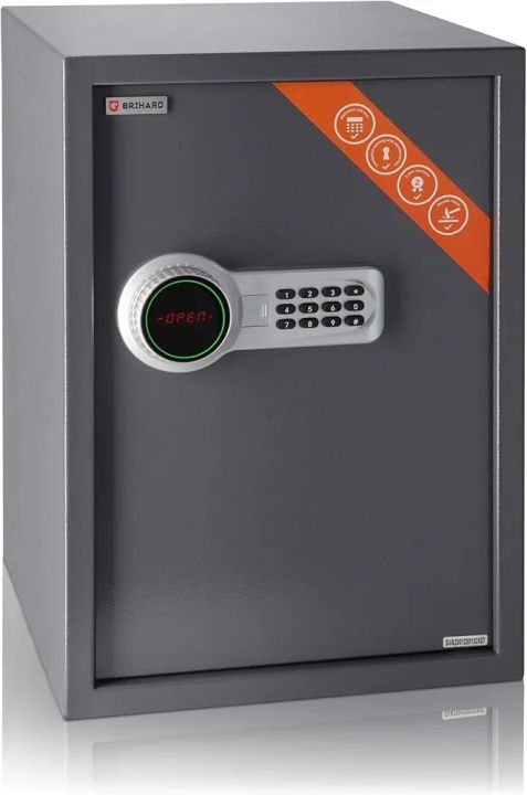 Brihard Business XL Electronic LCD Safe 50x35x36cm - Large Safety Box ...