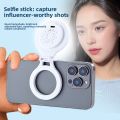 Mobile phone magnetic filling light selfie beauty light Mobile phone filling light portable mini magnetic bracket. 