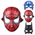 Kids Halloween Prank Luminous Led Spiderman Hulk Avengers Superman Hulk  Batman Face Mask Superhero  Led Light Up Mask For Kids Ages 3 And Up Multicolor Plastic Face Mask. 