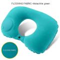 U-Shaped Inflatable Travel Pillow Portable Air Neck Support Cushion Comfortable Sleeping Press to Inflate Pillow Neck Pillow.