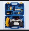 Imported Double Cylinder 12 Volt Portable Electric Car Air Pump Car Air Compressor Car Tyre Air Inflator Car Tire Air Inflator Pump Compressor Electric Air Blower Tire Tyre Puncture Repair Tool Kit Toolkit Car Air Pressure Gauge Car Gadgets Access. 
