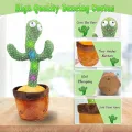 New Arrival’s Plush Dancing Cactus Kid Toy Children Gift Songs Singing Voice Recording Speaking Luminous Twisting Plush Funny Toy. 