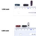 5pcs Miniature Car Model ABS Plastic Vehicles Toys for 1/250 1/300 Scale Sandtable Building Layout/Diy Model Making/Diorama/. 