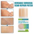 Silicone Scar Sheets Painless Scar Repair Tape Roll Gen 1 Roll/4pc Scar Removal Strips for Face Body Acne Skin Care. 