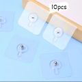 10Pcs Strong Self Adhesive Nails Poster Seamless
Wall Hook Waterproof Durable Transparent Screw H... good quality hook. 
