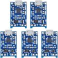 5pcs TP4056 Lithium Battery Charging Board with Battery Protection 5V 1A Micro USB Charging Port - Couture - High-end.
