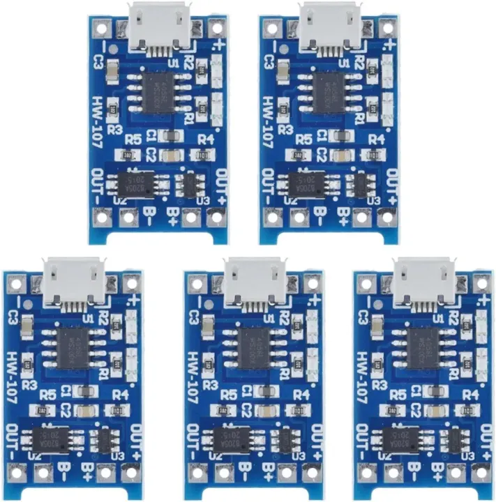 5pcs%20TP4056%20Lithium%20Battery%20Charging%20Board%20with%20Battery%20Protection%205V%201A%20Micro%20USB%20Charging%20Port%20-%20Couture%20-%20High-end%20-%20Image%202
