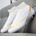 Premium high-top football shoes FG long studs and TF short studs, suitable for both men and women, offer comfort. Sole spikes. 