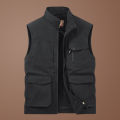 Spring and Autumn Men's Outdoor Vest Three Dimensional Multi Pocket Casual Outerwear Tank Top Vest Spring and Summer Jacket Men'. 