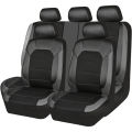 9 Pieces/set Car Seat Cover Car Leather Breathable Fabric Universal Pu Leather Car Seat Cushion Front And Rear Seat Full Protect. 