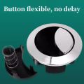 Universal Dual Flush Toilet Water Tank Button Round Valve Push Button Flush Toilet Seat Water Tank Valve Bathroom Parts. 