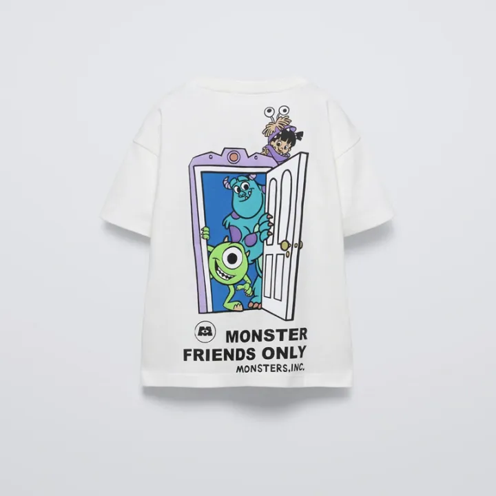 Toddler%20T-shirt%20Cute%20Monster%20Print%20Short%20Sleeve%20Crewneck%20Tops%202025%20Summer%20New%20Design%20Tees%20Boys%20Girls%20Casual%20Sports%20Loose%20Clothes%20-%20Image%202