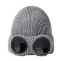 Outdoor Cycling Hats Winter Warm Beanie Hat Women Men Winter Windproof Glasses Knitted Ski Mask Cap.