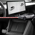For Tesla Model YL 2026 Silicone Central Control Screen Frame Display Edge Protector Cover Phone Anti-Slip Wireless Charging Pad.
