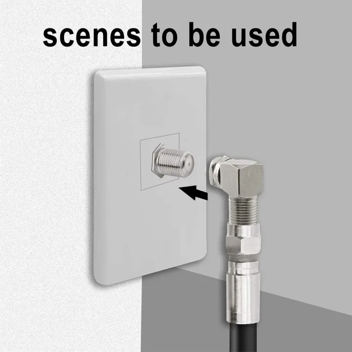 2pcs/Group%20Rg6%20Coaxial%20Cable%20Extension%20Connector%20Set?up%20F-Type%20Adapter%20Coaxial%20Cable%20Right%20Angle%20Connector%20Male%20and%20Female%20Quick%20-%20Image%204