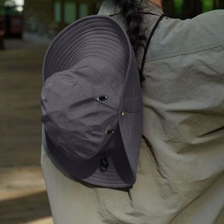 Women's%20and%20Men's%20Solid%20Outdoor%20Hiking%20Jungle%20Mountaineering%20Hat%20Basic%20Foldable%20Breathable%20Sun%20Hat%20Leisure%20Large%20Brim%20Cap%20-%20Image%203