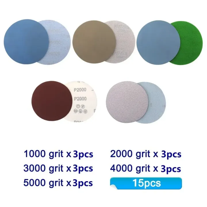 15pcs%20125mm%20Inches%20Grit%201000%202000%203000%204000%205000%20Sanding%20Discs%20Hook%20Loop%20Sandpaper%20Round%20Disk%20-%20Image%205
