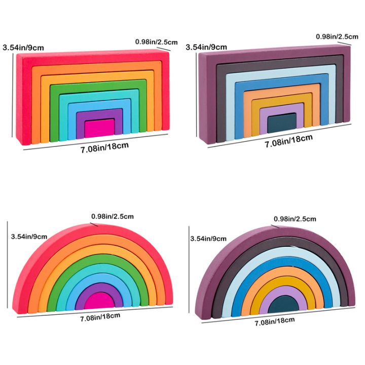 Montessori%20Wooden%20Rainbow%20Stacking%20Game,Eight%20Layers%20Square/Arch%20Colorful%20Stacker,Color%20Recognition%20Building%20Blocks%20Toys%20-%20Image%202