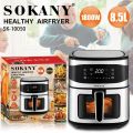 Sokany 8.5L Digital Air Fryer 1800W Large Capacity Smart Touch Healthy Oil-Free Fryer (SK-10050). 