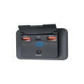 Hide Car Fast Charger Qc 3.0 18W and Dual Usb 30W Pd Socket 4-Port Car Charger Socket with Push-Switch Voltage Display. 