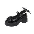 2026 Lolita Shoes Black Super High Heels Mary Jane Shoes Women Chunky Platform Pumps Woman Ankle Buckle Party Shoes. 