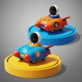 Kids car toy car model toy rocket shape plush astronaut strong durable 4 colors available. 