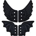 2 Pairs Charms Shoe Wings Accessories Cloth Angel Wings Shoes Lace Decorations for Halloween Boots Skates Sneakers Canvas Sport. 