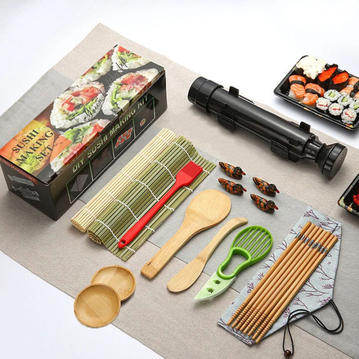 Sushi%20Maker%20Set%20Machine%20Sushi%20Mold%20Bazooka%20Roller%20Kit%20Vegetable%20Meat%20Rolling%20bamboo%20mat%20DIY%20Rice%20and%20Vegetable%20Roll%20Sushi%20Mold%20S%20-%20Image%204