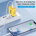 40W USB PD Charger Type C Quick Charge 3.0 Fast Charging Wall Charger For   iPhone  Mobile Phone Adapter. 