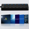 7  Port USB 3.0 Hub Multi Splitter Charger Power Adapter Multiple Expander Hubs With Switch For Laptop. 