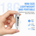 BORUiT V1 LED Keychain Portable Fluorescent Flashlight Work Light Type-C Rechargeable Mini Torch UV Camping Pocket Lantern. 