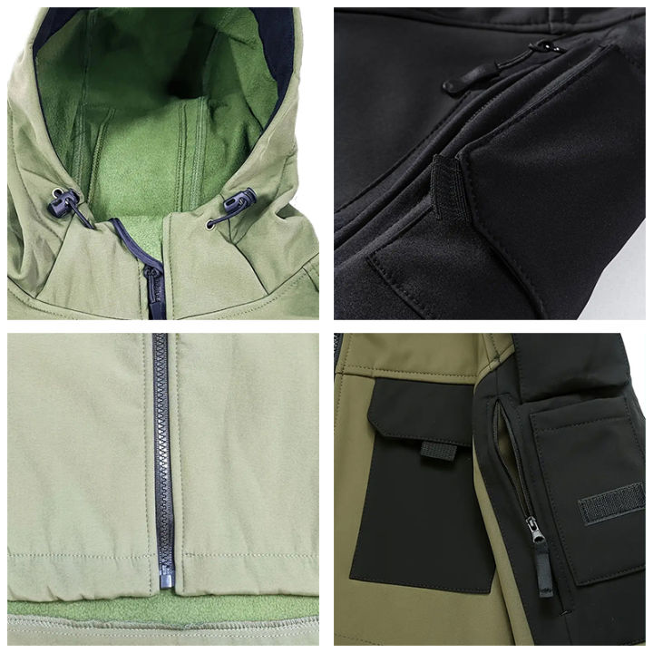 Men%20Lurker%20Shark%20Skin%20Soft%20Shell%20%20Jacket%20Waterproof%20Fleece%20Hooded%20Coat%20Hunt%20Clothes%20Outdoor%20New%20Solid%20Pocket%20Jacket%20Men%20-%20Image%206
