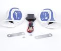 Pack of 2 Pieces, Snail Horn, Brand Tyfer-Horn, 18 Sound Types, Can Change Rhythms, 18 Modes, Uses 12V Power, Very Popular, Sound Level 135Db, 1 Pair.. 