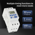 TNCE 220V Timer Switch THC15A mini size 7-day programmable time controller digital Full Automatic Control module Breaker for. 