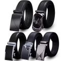 Men's casual all-lap letter automatic buckle leather belt Business gifts Belt clothing and accessories. 