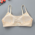 1PC New Teenage Girls Small Bras Back Buckle Young Children Underwears Student Girls Solid Kids Sports Training Bra Padded Vests. 