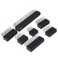 2.54mm R/A Double Row Female 2~40P PCB Board Right angle Pin Header socket Connector Pinheader 2*/4/6/10/20/40Pin For Arduino.