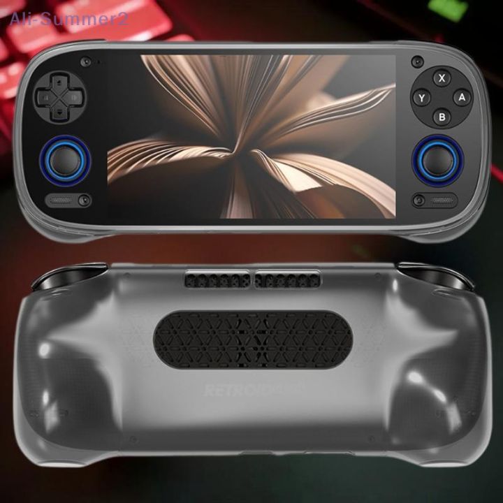 {Summer2} Retroid Pocket 5 Clear Protective Cover; Lightweight Game Console Non-Slip Soft Case