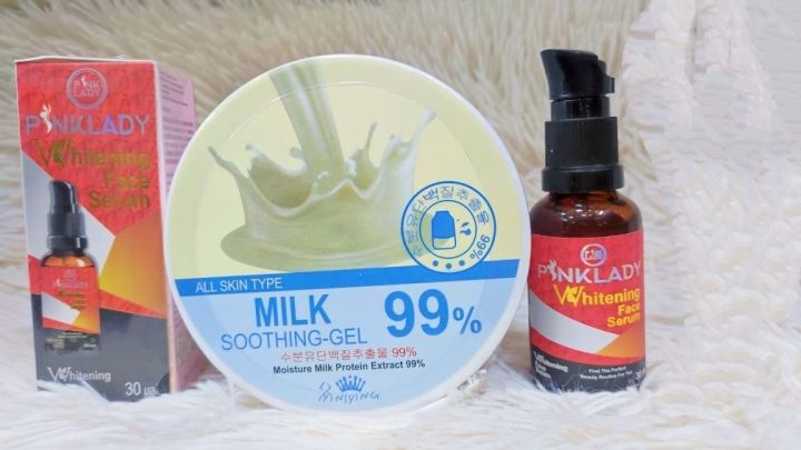 Milk soothing Gel and Pink lady Face serum combo