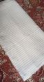 Sliver Tilla Lining-Cotton Crinkle Dupatta-Full Size-White Color-Dyeable-2.50 Gaz. 