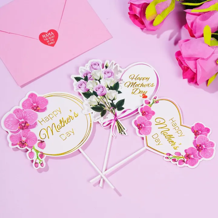 12%20Pieces%20Happy%20Mother's%20Day%20Cake%20Toppers%20Flower%20Cupcake%20Topper%20for%20Mother's%20Day%20Birthday%20Cake%20Decoration%20Party%20Supplies%20-%20Image%205