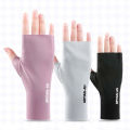 1Pair Fingerless Sunshade Gloves Summer Sunscreen UV Protection Multicolor Gloves For Woman Breathable Driving Gloves Gifts. 