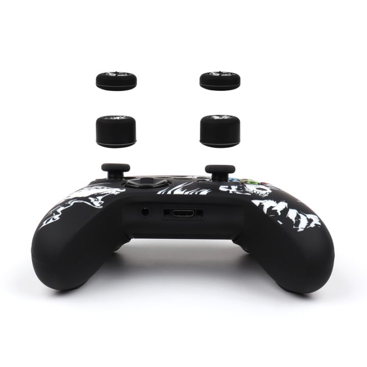 Laser%20Carving%20Soft%20Silicone%20Control%20Cover%20For%20Playstation%204%20Controller%20PS4%20Gamepad%20Skin%20with%20Joystick%20Grip%20Caps%20-%20Image%203