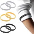 Arm Cuffs Ring Anti Slip Elastic Adjustable Metal Wristbands for Shirt Sleeve Covers Sleeves Accessories for Men Women 2PCS.