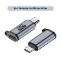 Micro USB To Type C Adapter Mini USB To USB C 480Mbps Fast Data Charging Connector USBC To Lightning Adapter For iphone Android.