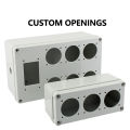 Black Outdoor Waterproof Enclosure Plastic Box Electronic Project Instrument Case Electrical Project Box Junction Box Housing. 