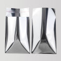 100pcs Smooth Silver Aluminium Foil Self-Adhesive Bags Plastic Packaging  Bags Greeting Card Packaging Postcard  Bags. 