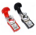 2 PCS Car Auto Quick Release Battery Terminal 1 Black 1 RED Battery Connector Clamps Best for Truck Car  and heavy duty battery with Plastic safety cover Dust prof battery Terminal. 