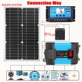 110V/220V 6000W Inverter Solar Power Generation System Solar Panel 12V 30A Controller Complete Power Generation Kit Charger. 