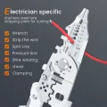 AIRAJ 7 Inch Multi Functional Wire Stripper Pliers and Stripping Specialized for Electricians Tools Crimping Pliers Terminal. 